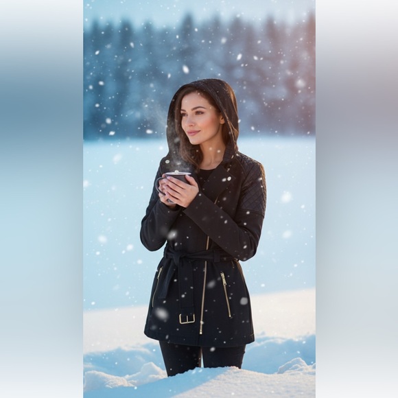 Michael Kors Jackets & Blazers - 🎉Hp🎉 EUC MICHAEL Michael Kors' Asymmetrical Trench Coat